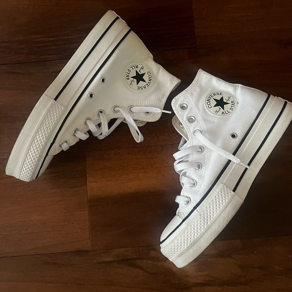 Converse Classic White Platform Sneakers